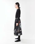 SOUND-WAVE PRINTS SKIRT