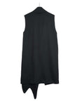SOUNDWAVE PRINTS SLEEVELESS LONG COAT