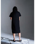 SOUNDWAVE PRINTS SLEEVELESS LONG COAT