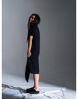 SOUNDWAVE PRINTS SLEEVELESS LONG COAT