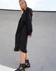 LINDA SPILT COLLAR SHIRT DRESS