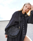 LINDA SPILT COLLAR SHIRT DRESS