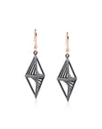 String Art Series - Diamond Coned Drop Earrings - Avant Gardist