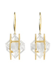 String Art Series - A Cube in A Square Frame Earrings - Avant Gardist