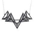 String Art series -Quintuple Triangular Necklace - Avant Gardist