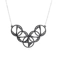 String Art series - Quintuple Circle Necklace - Avant Gardist