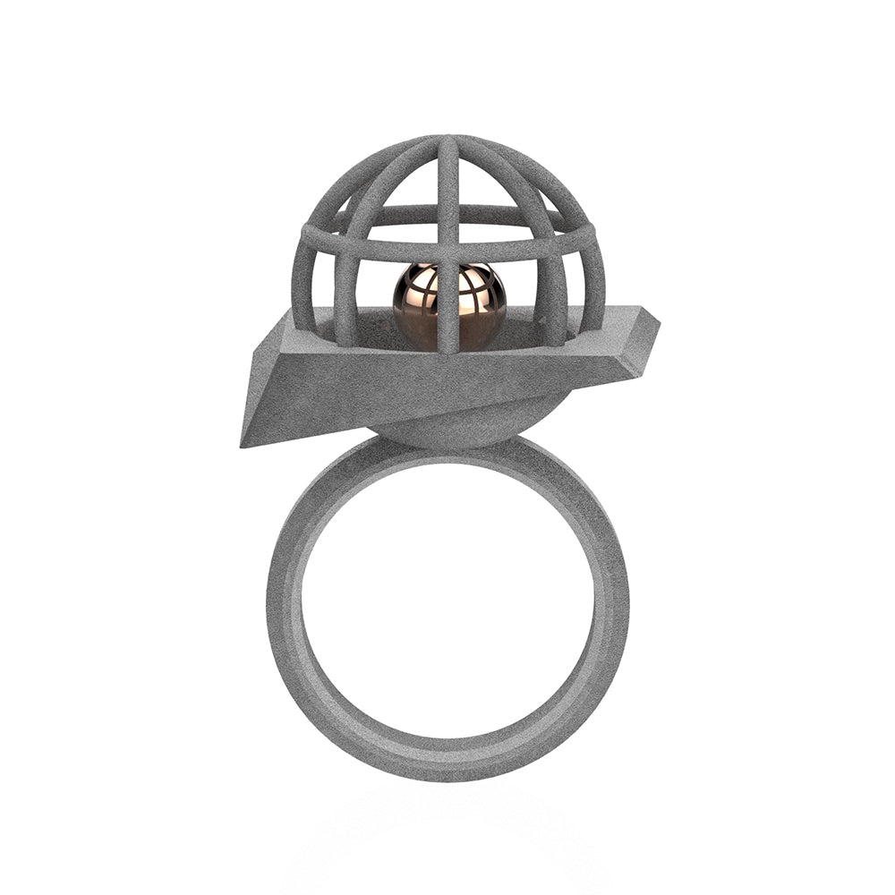 Infinity Art Series - Movable Ball in a platformed cage ring