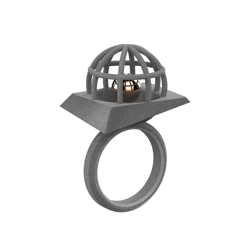 Infinity Art Series - Movable Ball in a platformed cage ring