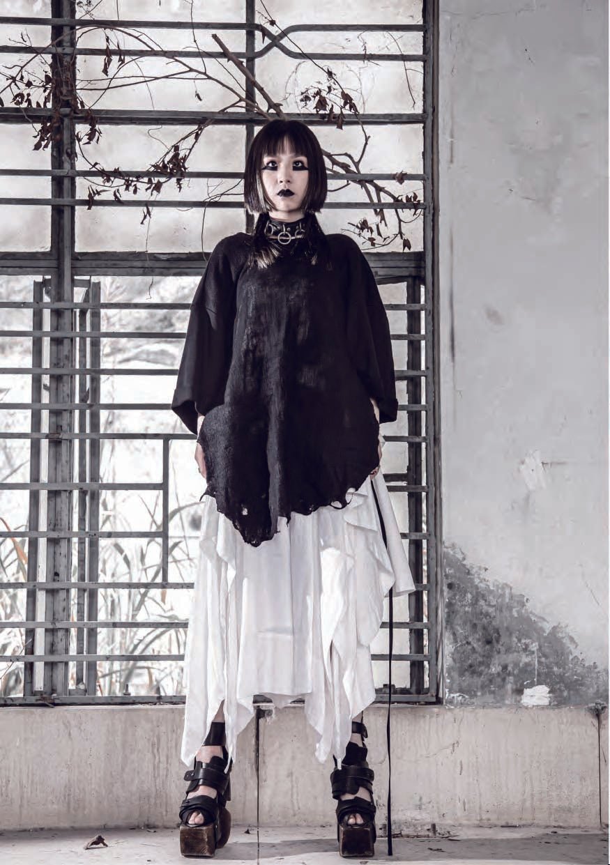 Wool Felting Oversize T-Shirt - Avant Gardist