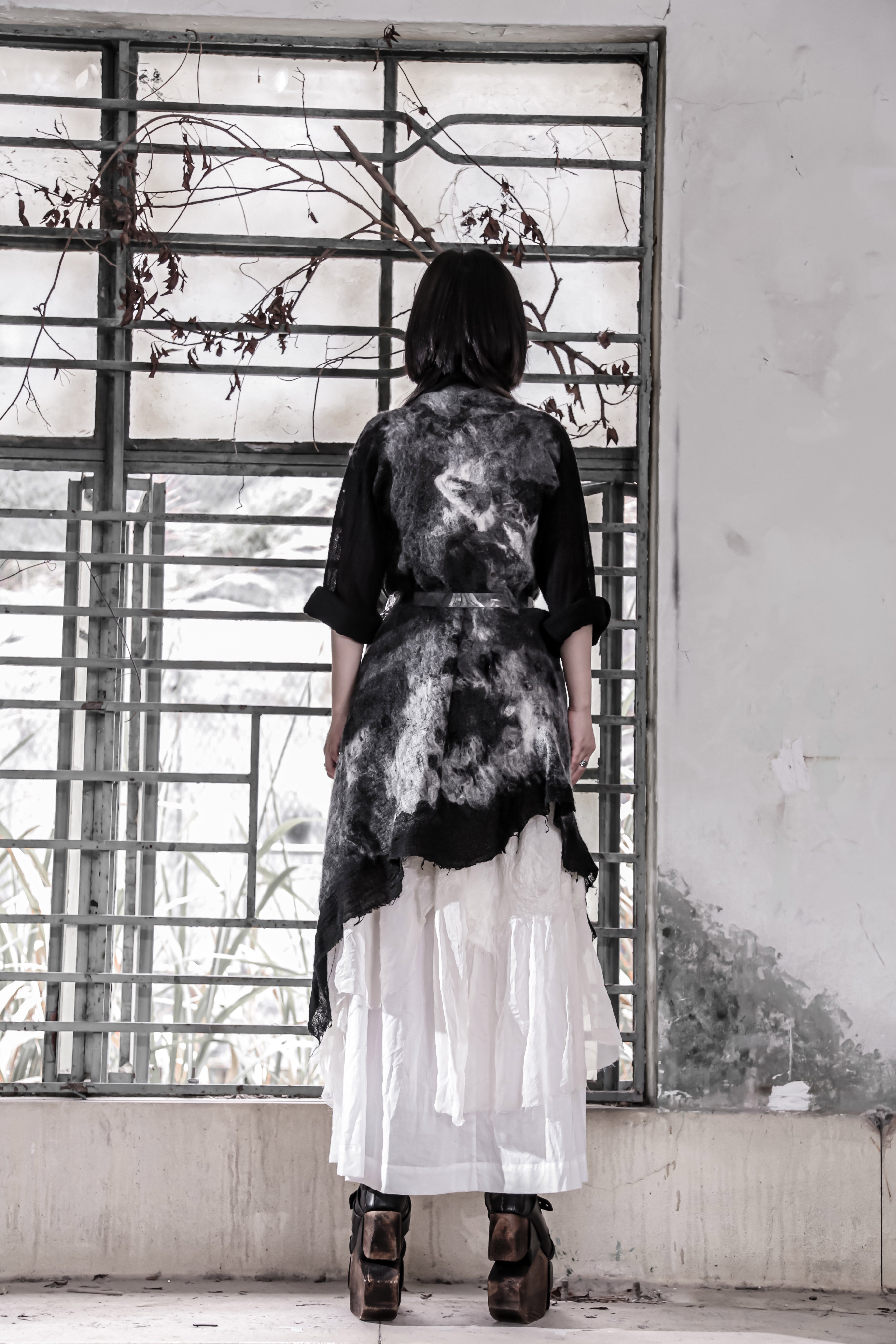 Wool Felting Camouflage Jacket - Avant Gardist