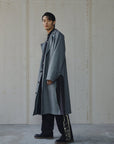 Patchwork Woollen Blend Coat - Avant Gardist