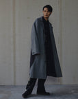 Patchwork Woollen Blend Coat - Avant Gardist