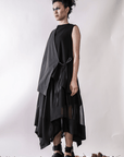 Double Layered Sleeveless Top - Avant Gardist