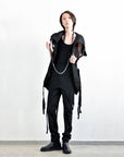 Brass and Leather Necklace - Avant Gardist