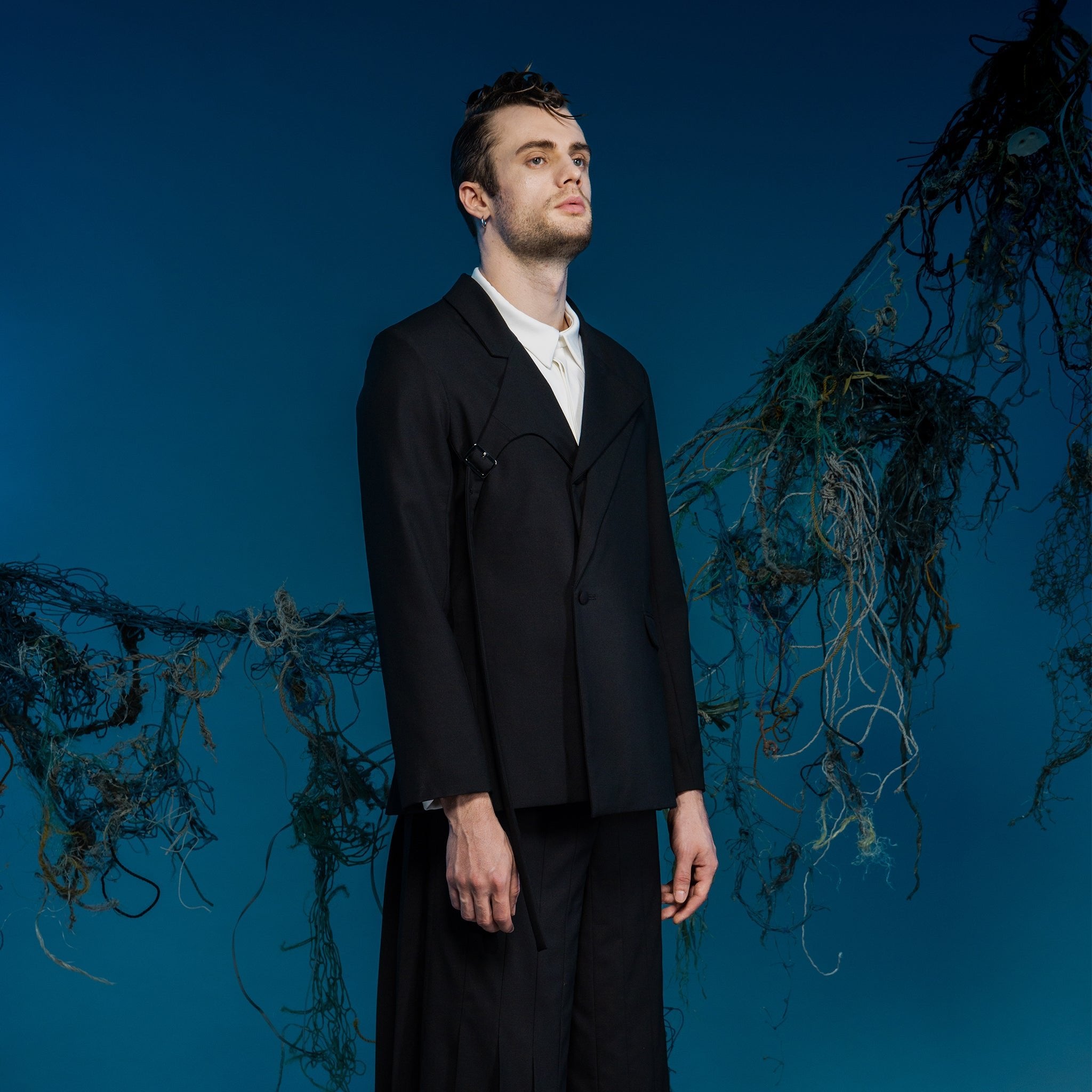 Deconstructed Double-Layer Lapel Suit Jacket - Avant Gardist
