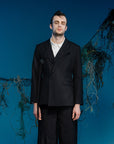 Deconstructed Double-Layer Lapel Suit Jacket - Avant Gardist