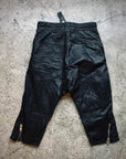Calf-Skin Cropped Pants