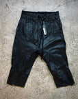 Calf-Skin Cropped Pants