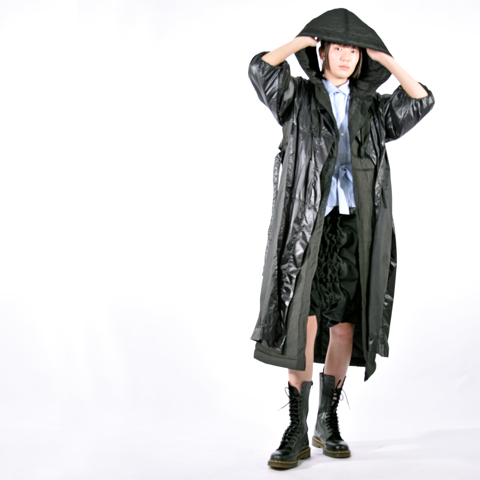 Coat -  Hooded Mask Long Coat