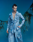Deconstructed Knight Collar Tie-Dye Shirt - Avant Gardist
