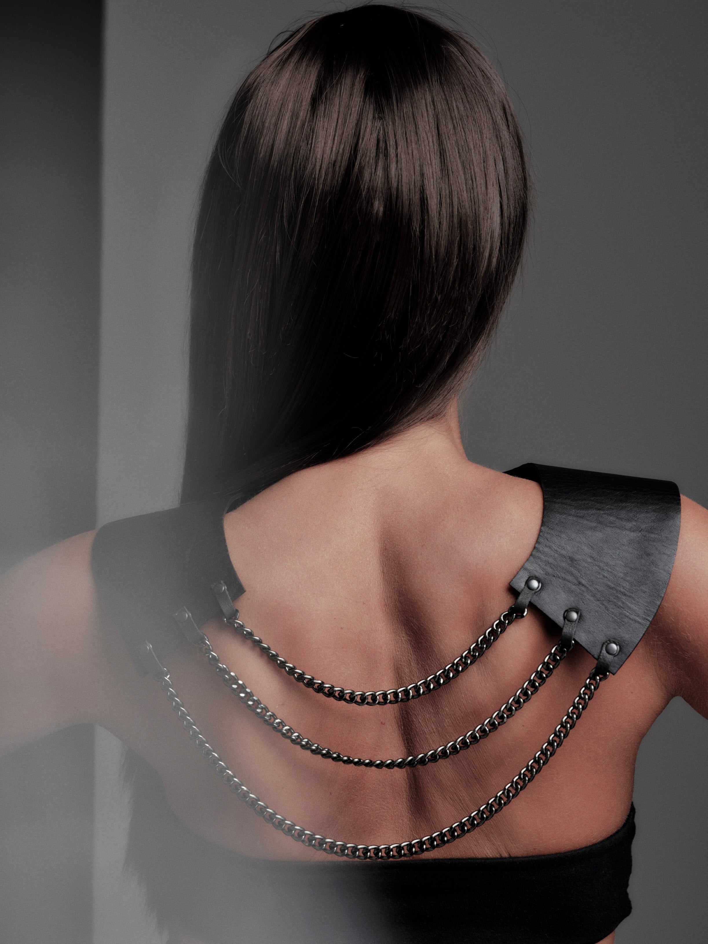 Hawa Leather Collar Necklace - Avant Gardist