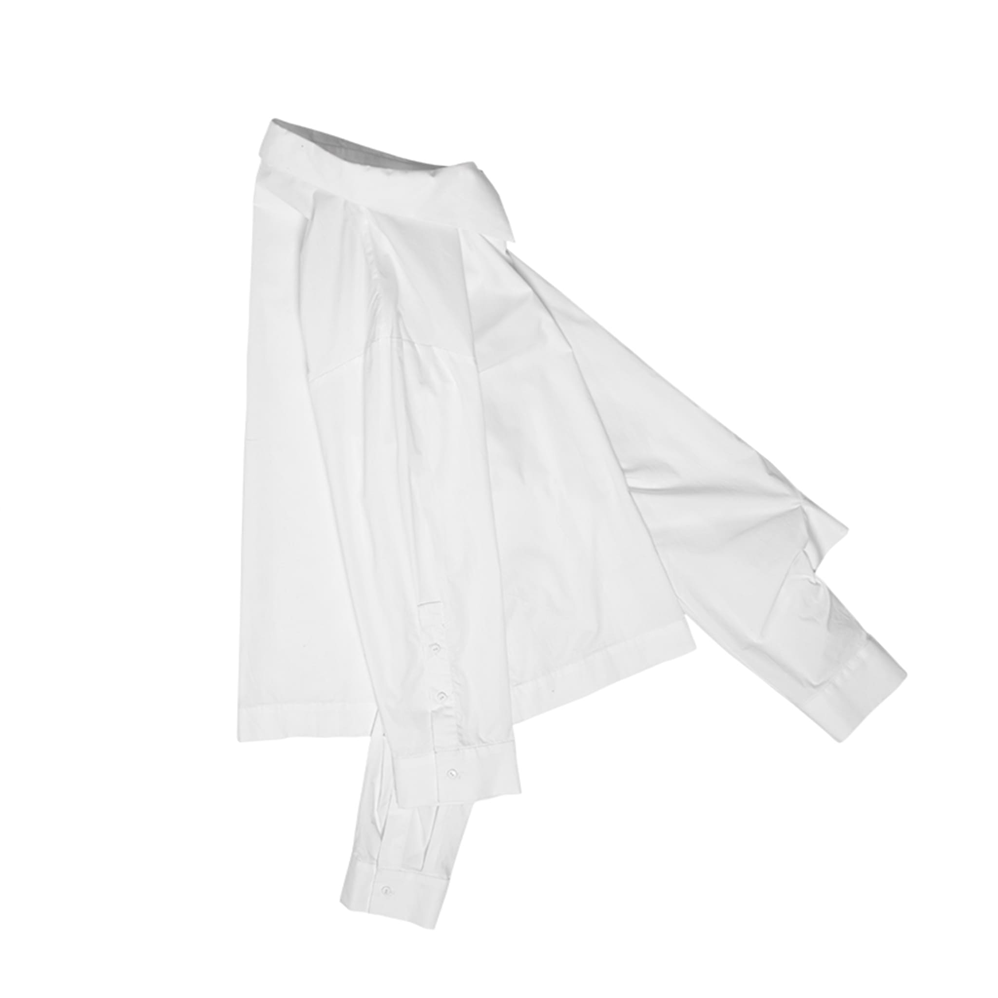 Double Sleeves Deconstructed Short Shirt