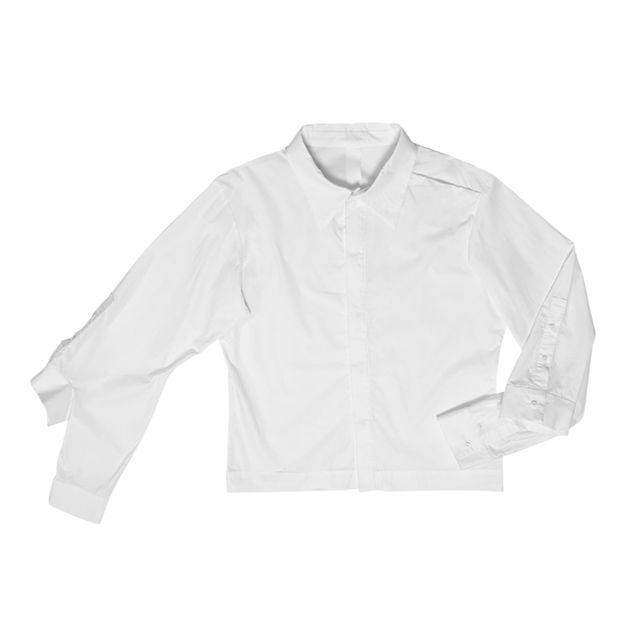 Double Sleeves Deconstructed Short Shirt