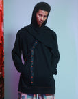 Hollow Neck Layers Hoody Top