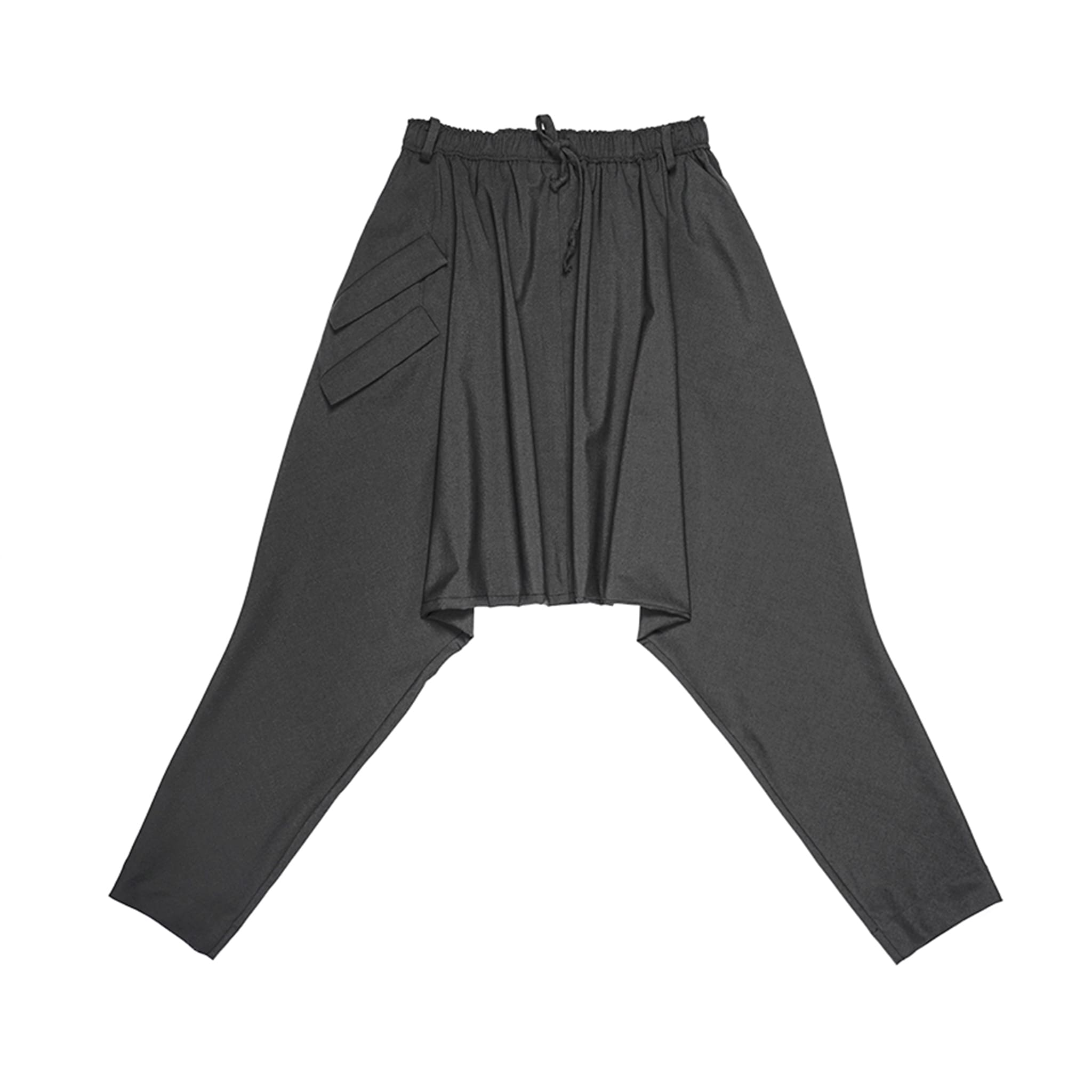 Slim-Cut Multi-Pockets Low-Crotch Pants