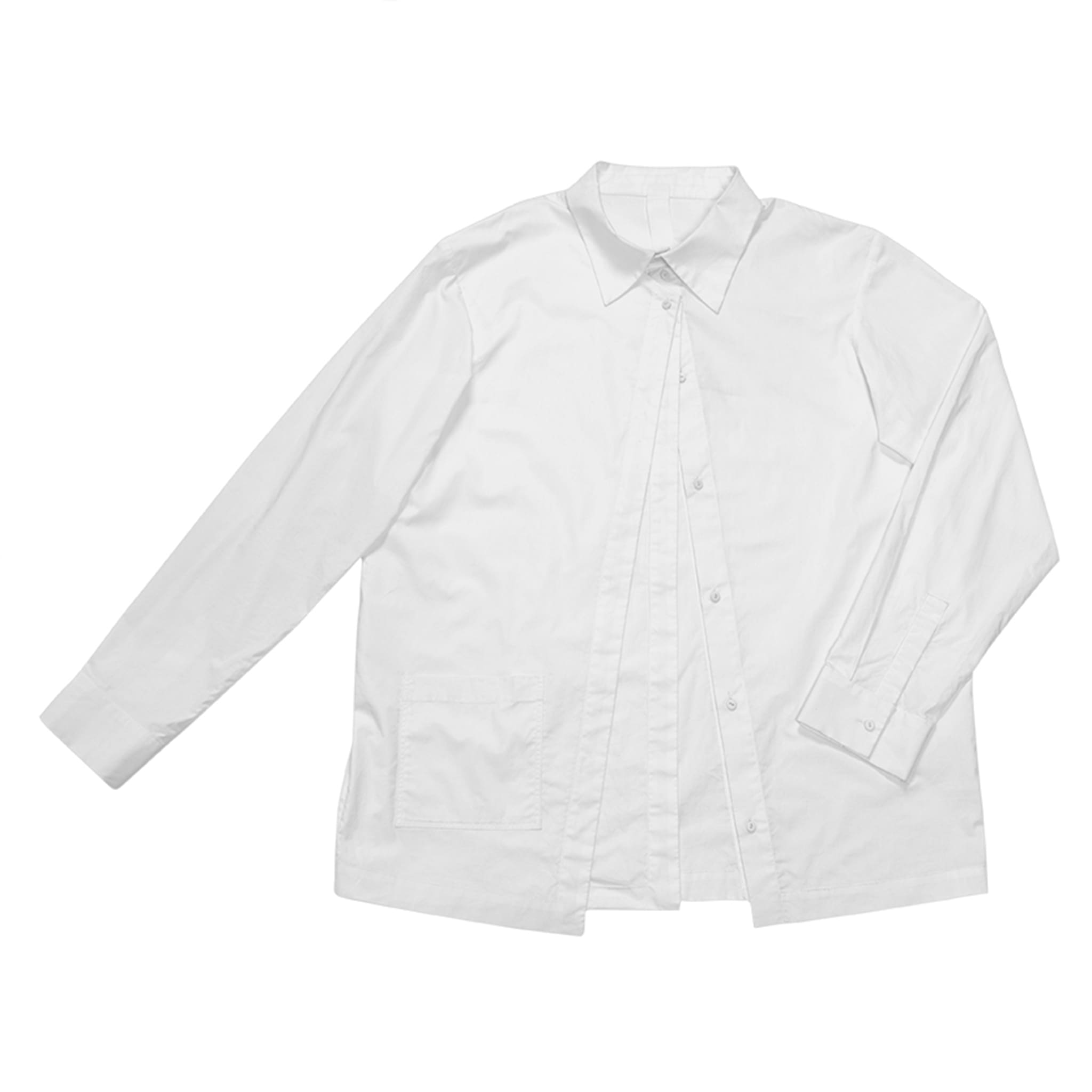 Triple Pleated Deconstructed Shirt