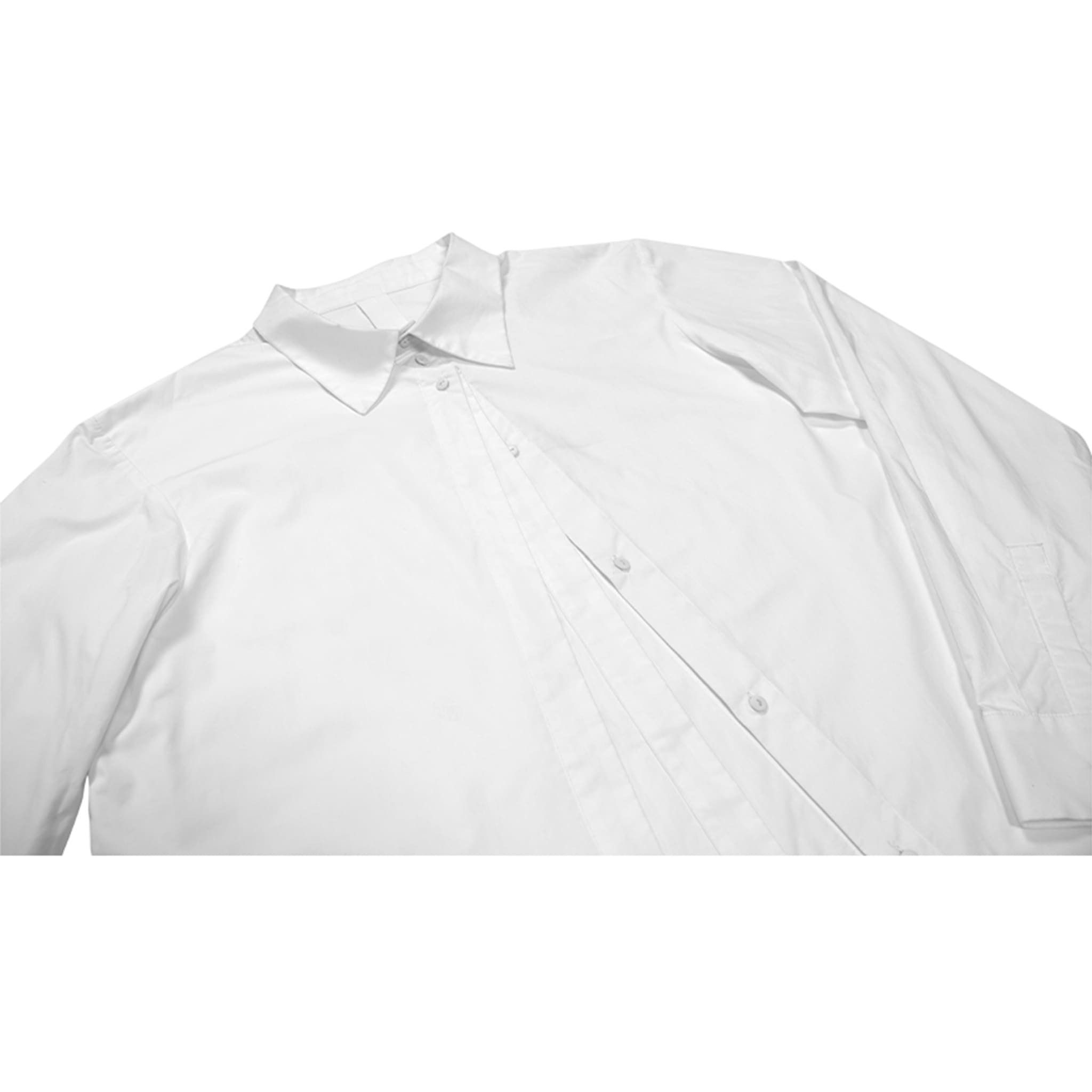 Triple Pleated Deconstructed Shirt
