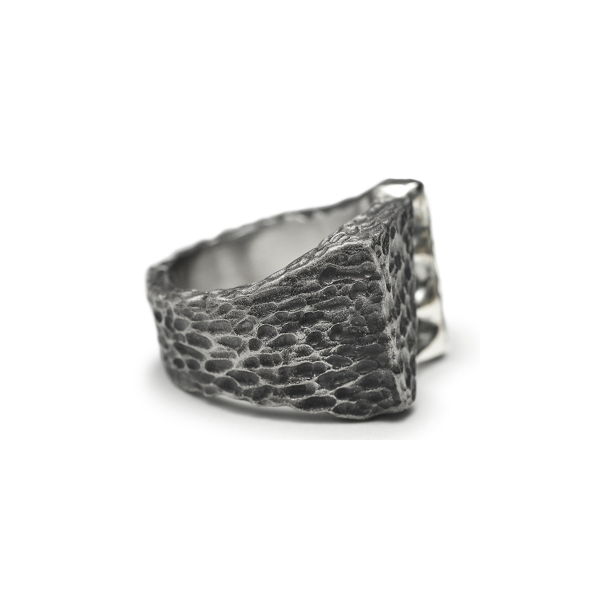Eternal - Square sterling silver signet ring