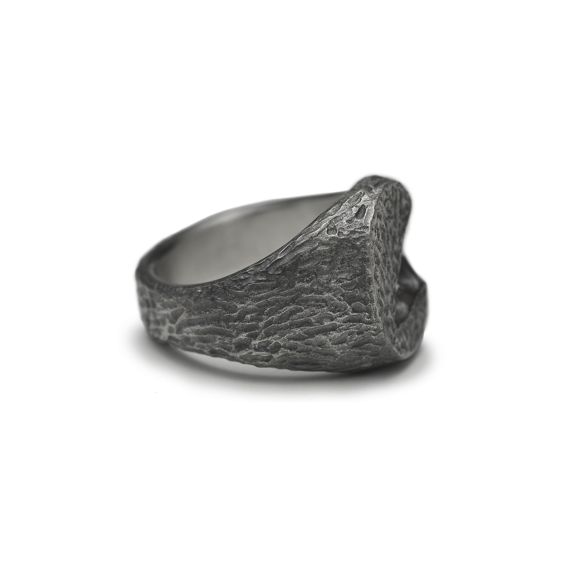 Eternal - oval sterling silver signet ring