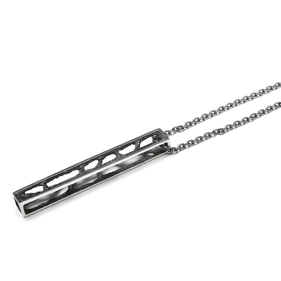 erosion - silver necklace