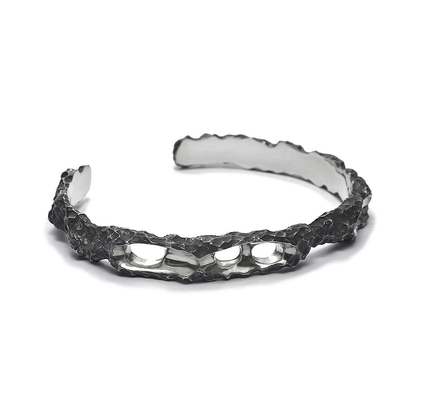 erosion - sterling silver bracelet