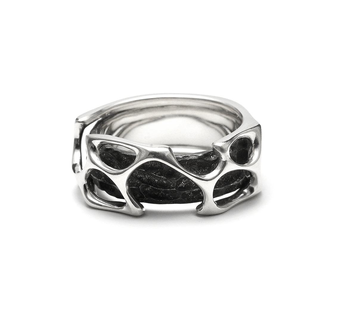 fusion - sterling silver combination ring