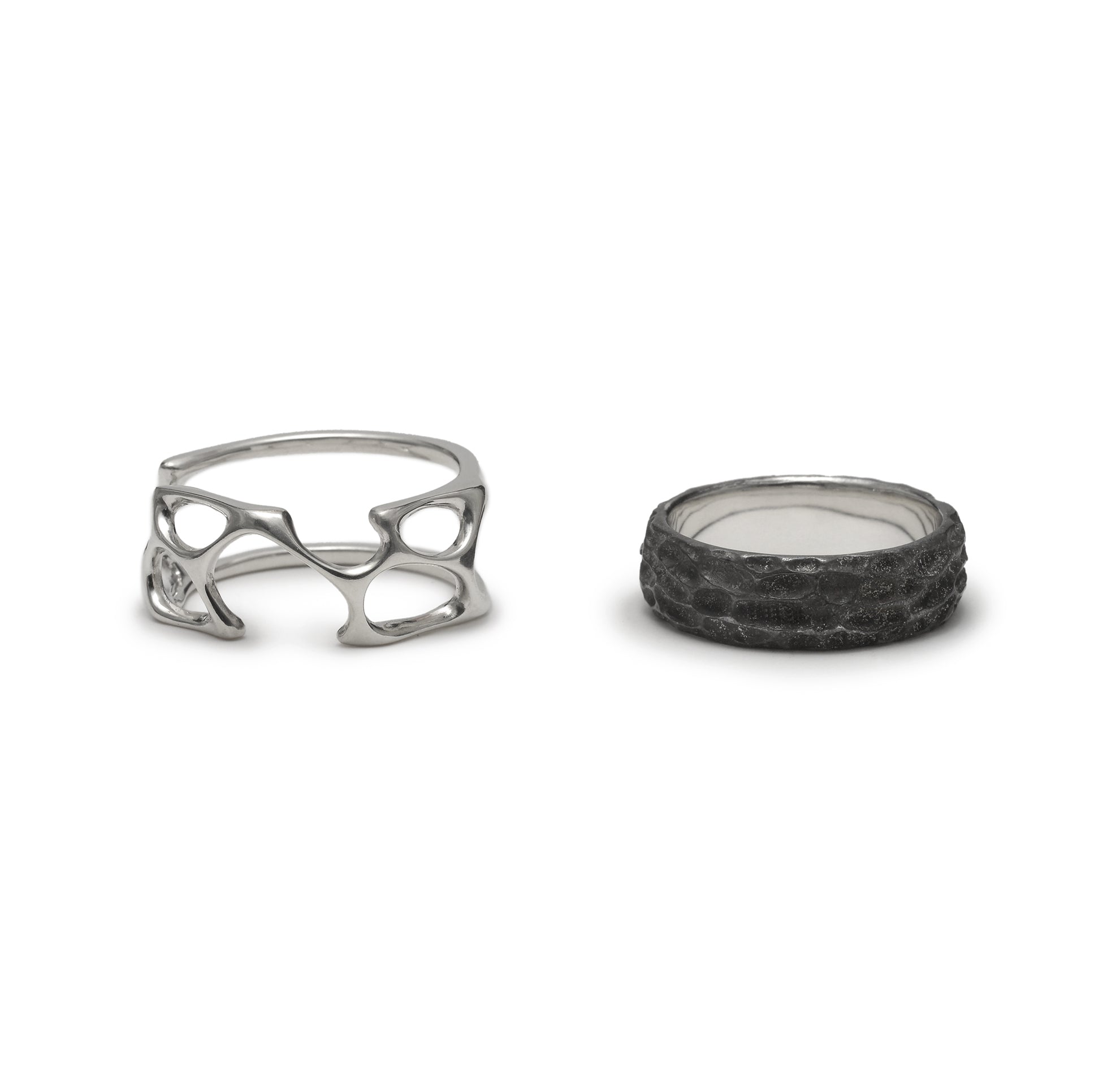 fusion - sterling silver combination ring