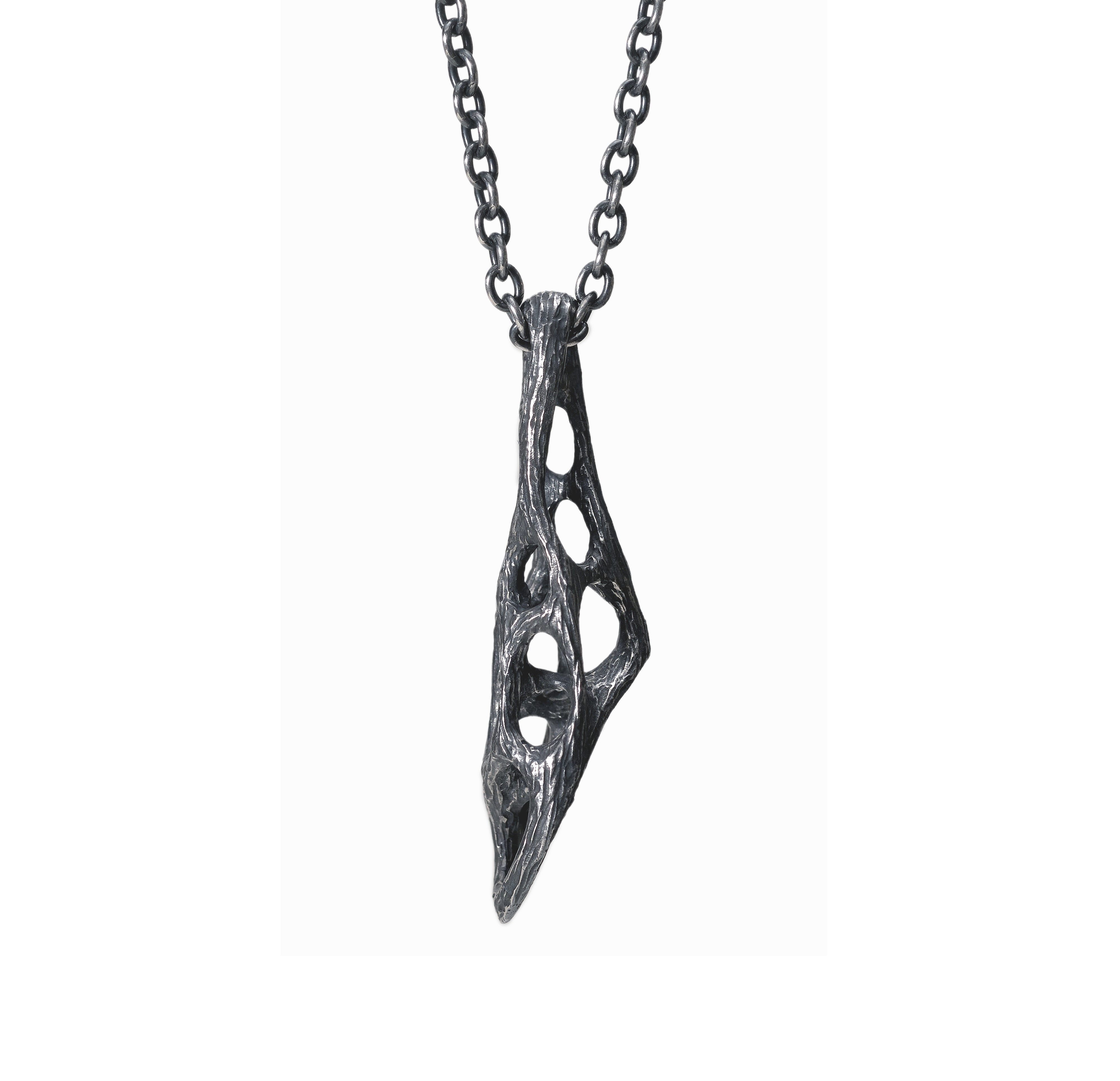 hollows - Silver necklace with original clasp - Avant Gardist