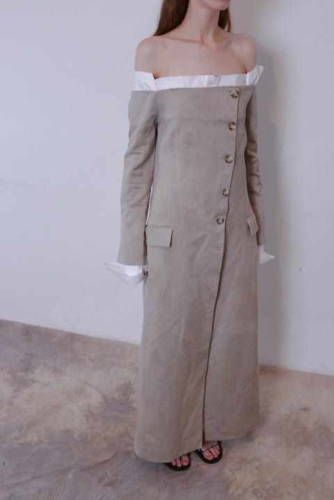 Naturally Dyed Elongated Cropped Tailored Jacket - Avant Gardist