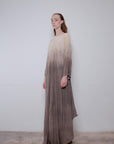 Naturally Dyed Dark Cotton Voile Dress - Avant Gardist