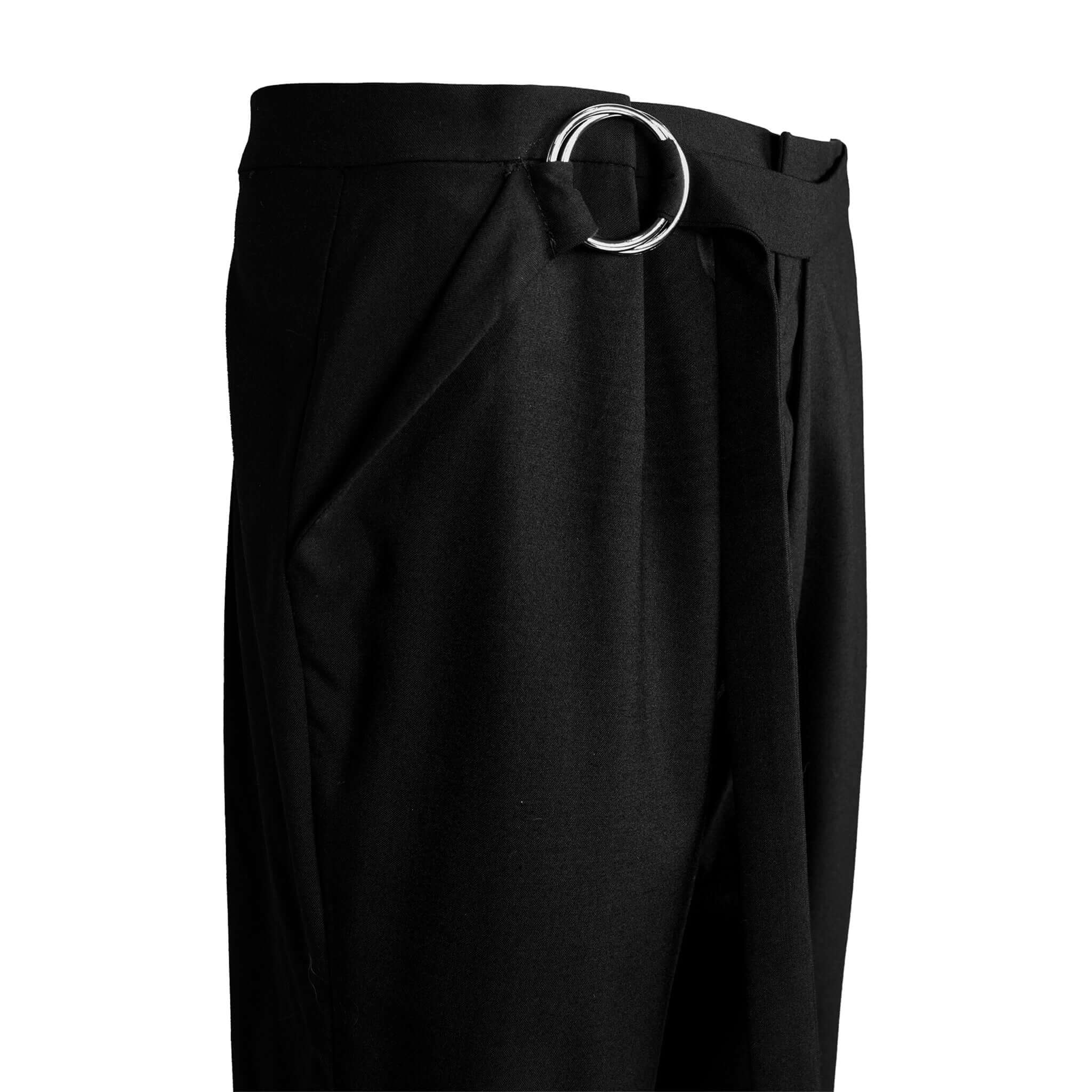Adjustable Strap Deconstructed Suit Trousers