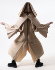 SAMPLE 5-way transforming piece: coat / jumpsuit