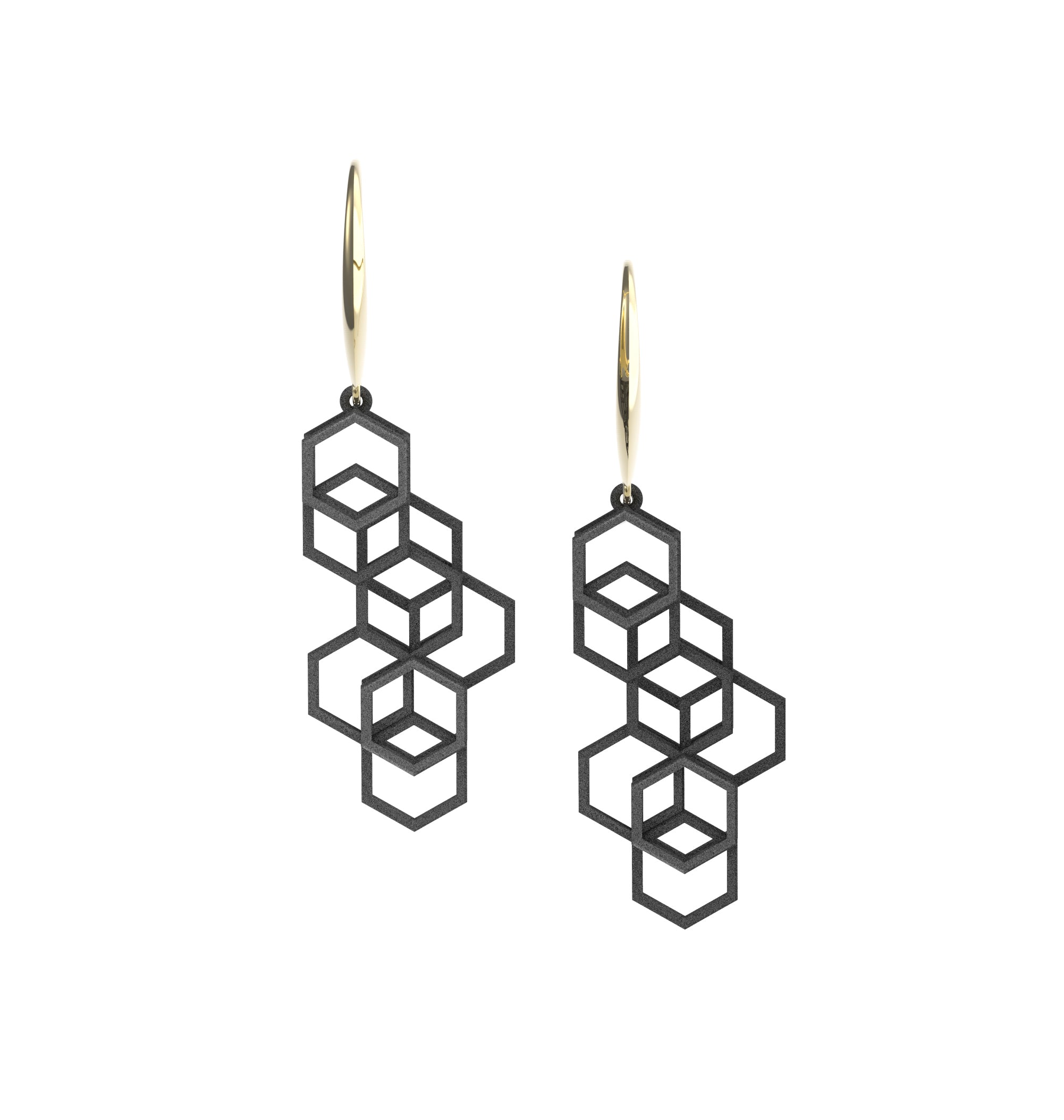 Infinity Art Series - Infinite Hexagon Earrings - Avant Gardist
