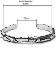 cracks - Cracked sterling silver bracelet - Avant Gardist