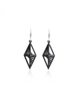 String Art Series - Diamond Coned Drop Earrings - Avant Gardist