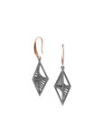 String Art Series - Diamond Coned Drop Earrings