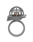 Infinity Art Series - Movable Ball in a platformed cage ring