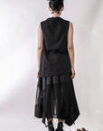 Double Layered Sleeveless Top - Avant Gardist